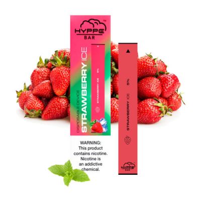 Buy STRAWBERRY ICE HYPPE BAR VAPE CARTRIDGES Online With Paypal
